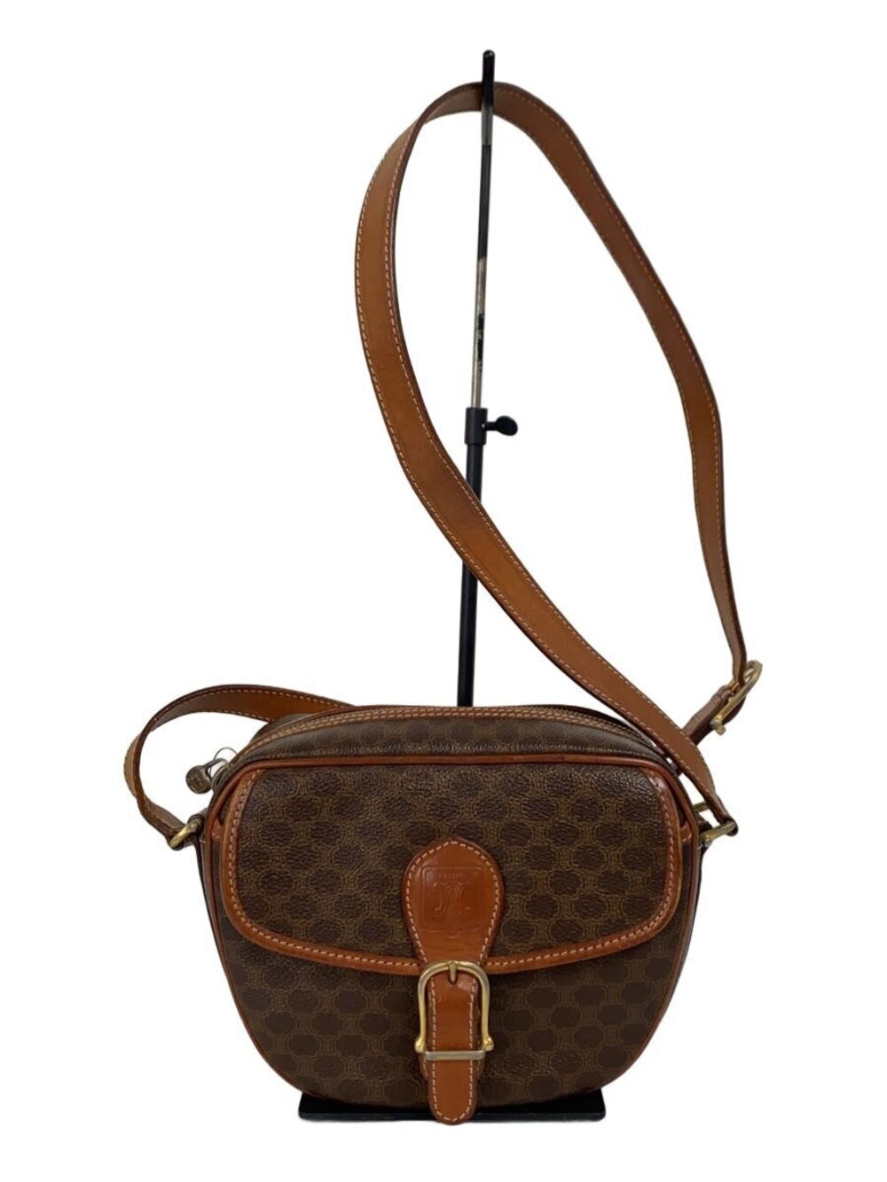 Celine Shoulder Macadam Bag Brown All over